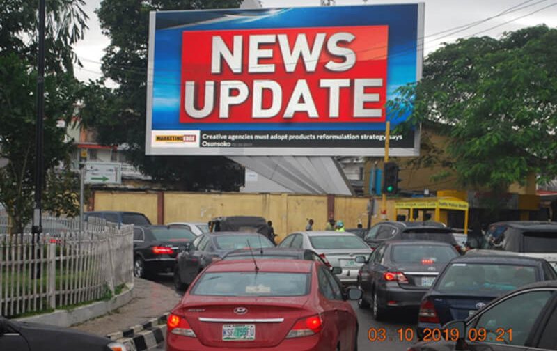 Lagos LED Board at ALLEN ROUNDABOUT FTF  ALLEN AVENUE, ALAUSA/AWOLOWO WAY, IKEJA LAGOS (PM)