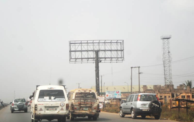 Benin Unipole Board ALONG BENIN LAGOS RD BY AGEN ALUMINIUM (INVM)