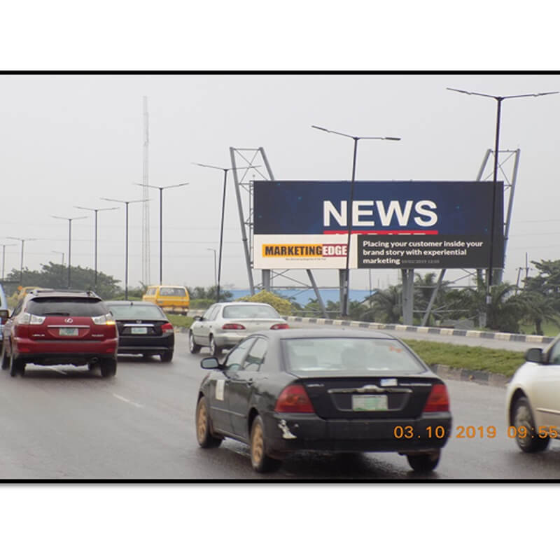 Lagos LED board Airport Road Opposite NAF Airport Maintenance Depot FTT MM2  (AM) – Billboard