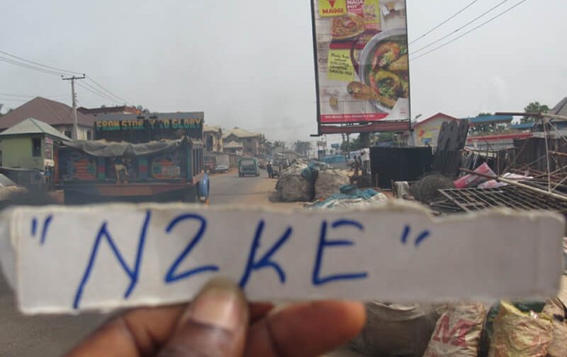 Onitsha Portrait board Along 33 Road By Samdaff Filling Station Onitsha (AM)