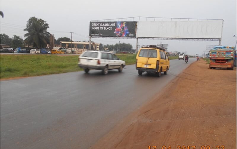 Aba Cross Road Gantry Along Aba-Port Harcourt Enugu Expressway Opposite Road Safety Office FTF Umuika (AM)