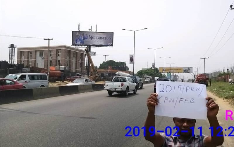 Port-harcourt Unipole Board Along Aba Road by Rumuomasi Market Junction (CH)