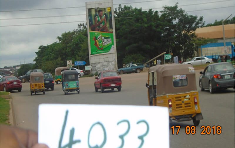 Abuja Portrait board Along Abdulsalam Abubakar Way By NNPC Filling Station  FTT Gudu (AM)