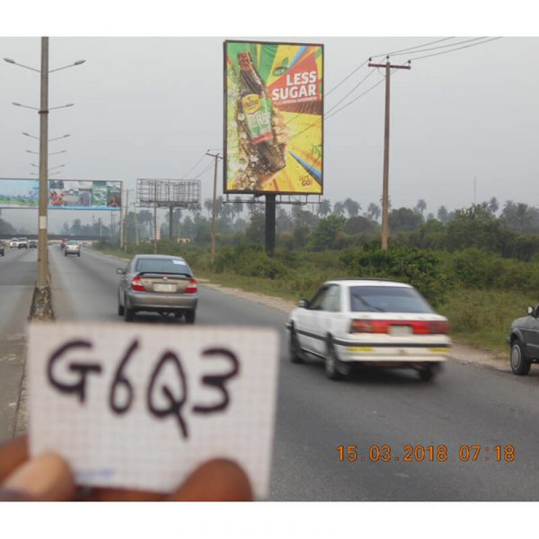 Port-Harcourt Portrait board Along Airport Road Before The Airport Junction FTF Igirita & Port Harcourt (AM)