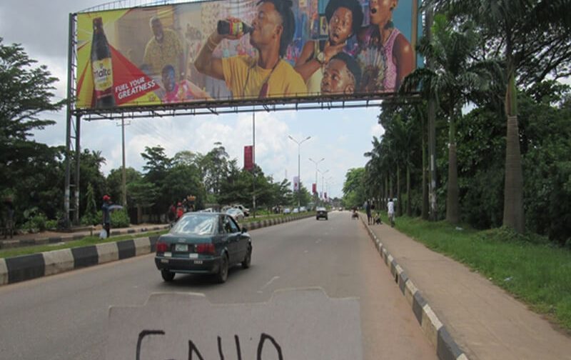 Edo Cross Road Gantry Along Airport Road By Golf Court Junction (AM)