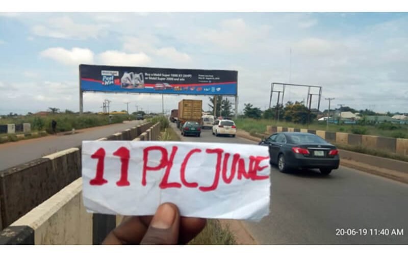 Benin Cross Road Gantry Along Benin Lagos Expressway By Oluku Eastern Bypass Benin City (AM)
