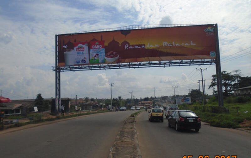 Ibadan Cross Road Gantry Along Eleyele Road By The Fence Of Ibadan Polytechnic (AM)