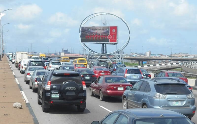 Adekunle Led Board Along  Third Mainland by Adekunle (INVM)