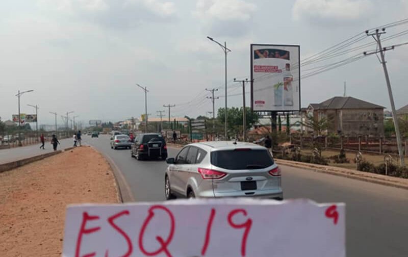 Awka Portrait board Along Onitsha- Enugu Expressway By Udoka Estate (AM)