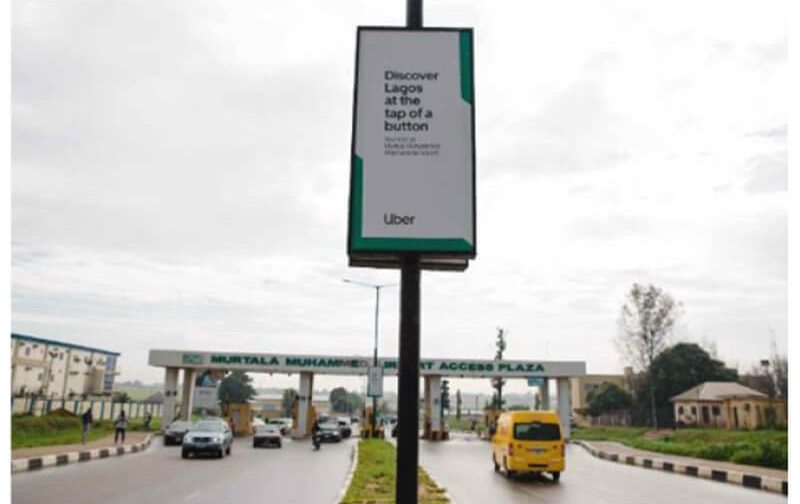 International Airport road  Backlit Board