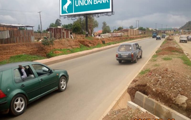 Jos Unipole board Along Bukuru Express By Low Cost Junction Ftf Terminus Market Jos City Centre Ftf Bukuru Abuja Akwanga Kaduna (AM)