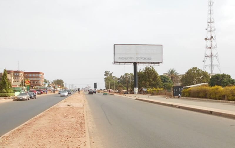 Jos Unipole board Along Yakubu Gowon Way Opposite Mr Biggs FTF Secretariat, Terminus Market. (AM)