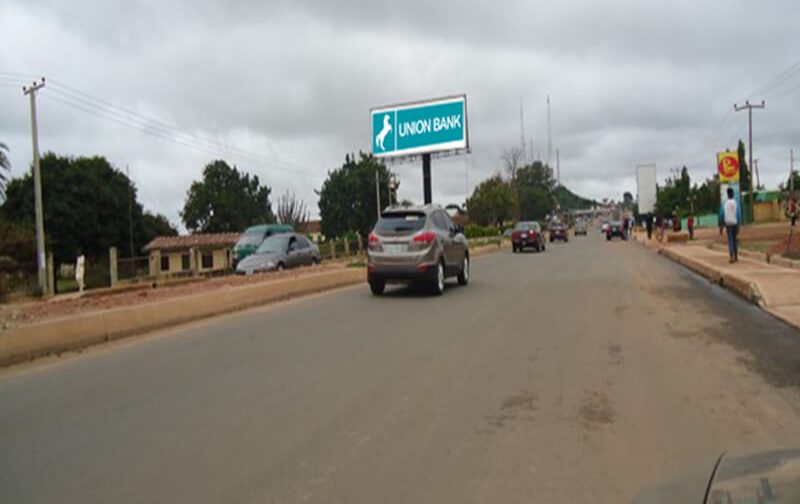 Jos Unipole board Along Yakubu Gowon Way Opposite Mr Biggs Ftt Secretariat Terminus Market Jos City Centre Ftf Bukuru Ray Field Airport (AM)