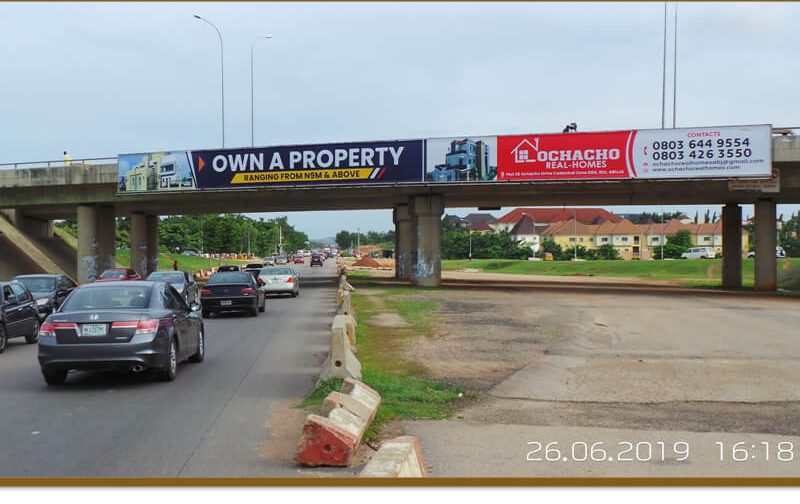 Abuja Bridge Panel at NNAMDI AZIKIWE INTERNATIONAL AIPORT, FEDERAL HOUSING LUGBE, SUNCITY ESTATE, NATIONAL JUDICIAL INSTITUTE (LN)