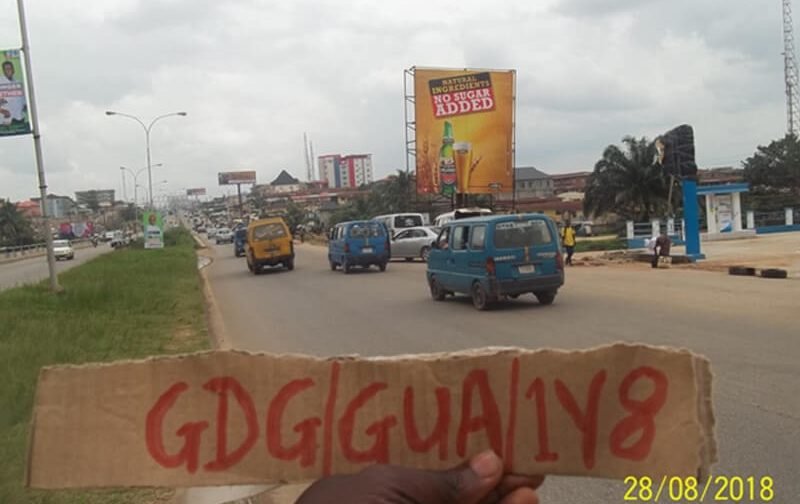 Osun Portrait board Oshogbo- Along Ogo Oluwa by Fabunmi Petrol  Station (AM)