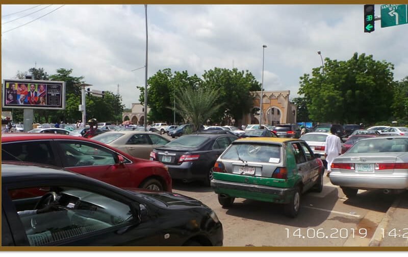 Abuja Unipole Board at SANI ABACHA/SAMUEL ADEMULEGUN STREET BY CENTRAL MOSQUE (LN)