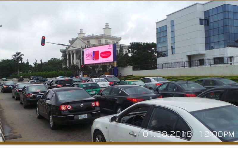 Abuja LED Board at SHEHU SHAGARI WAY BY GANA STREET JUNCTION (LN)