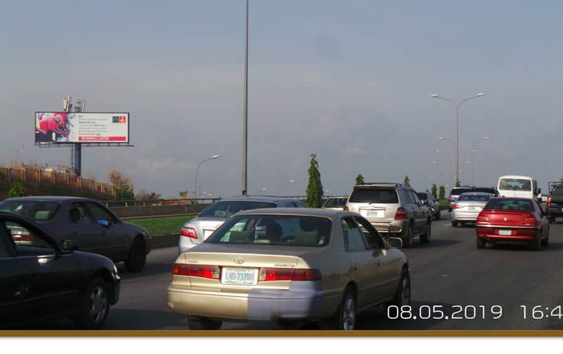 Abuja Unipole Board at YAKUBU GOWON WAY BY AYA ROUNDABOUT (LN)