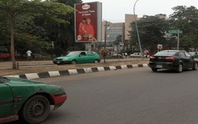 Abuja Unipole Along LHS on the Herbert Macaulay, driving from Neighborhood park Towards Wuse (GO)