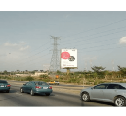 Abuja Unipole RHS  on the Airport Road , driving from NEMA Emergency Response Bay Towards Millennium Shelter Estate (GO)