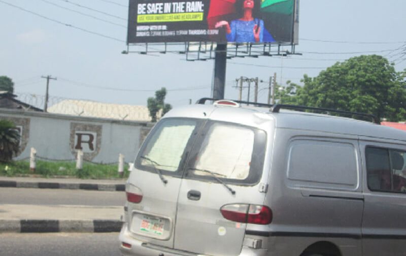 Unipole Board 96 MOBOLAJI BANK ANTHONY WAY, MOBIL FILLING STATION (OE)