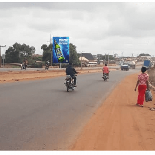 Portrait Board AUCHI – ALONG AUCHI OKENE RD BY JETU NEAR OMEGA FIRE CHURCH FTF OKENE AND EKPOMA (NC)