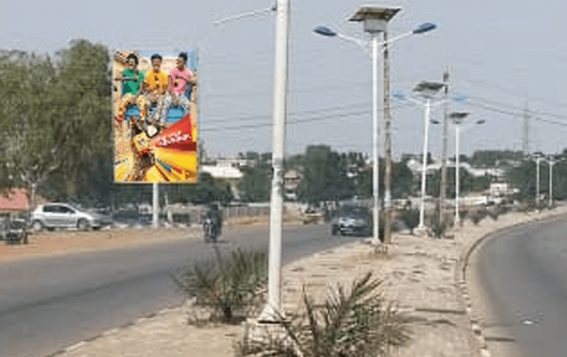 Along Western Bye pass by Brighter Junction FTF Citygate to Govt House